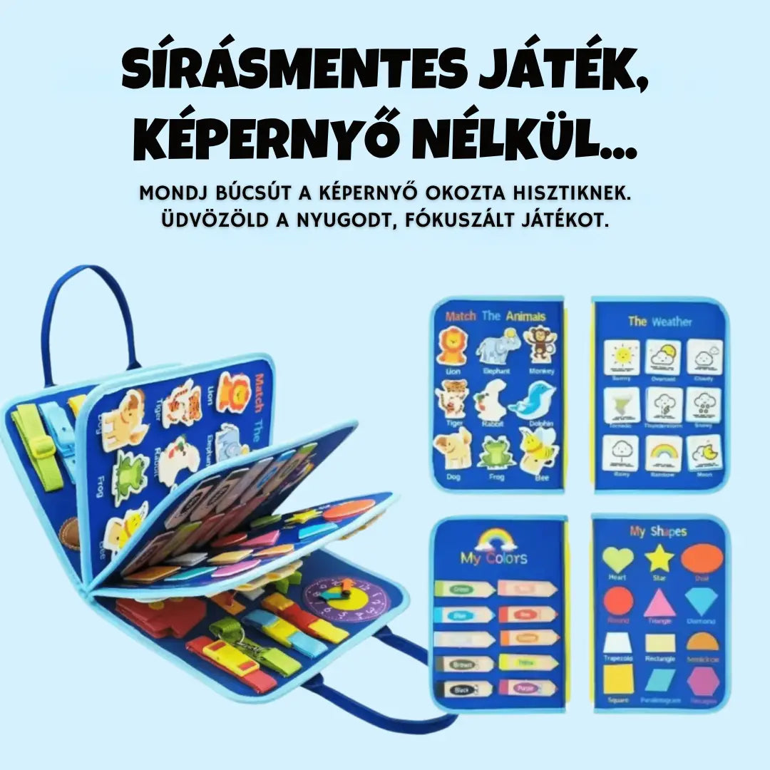 KinderBoard – Montessori Fejlesztő könyv