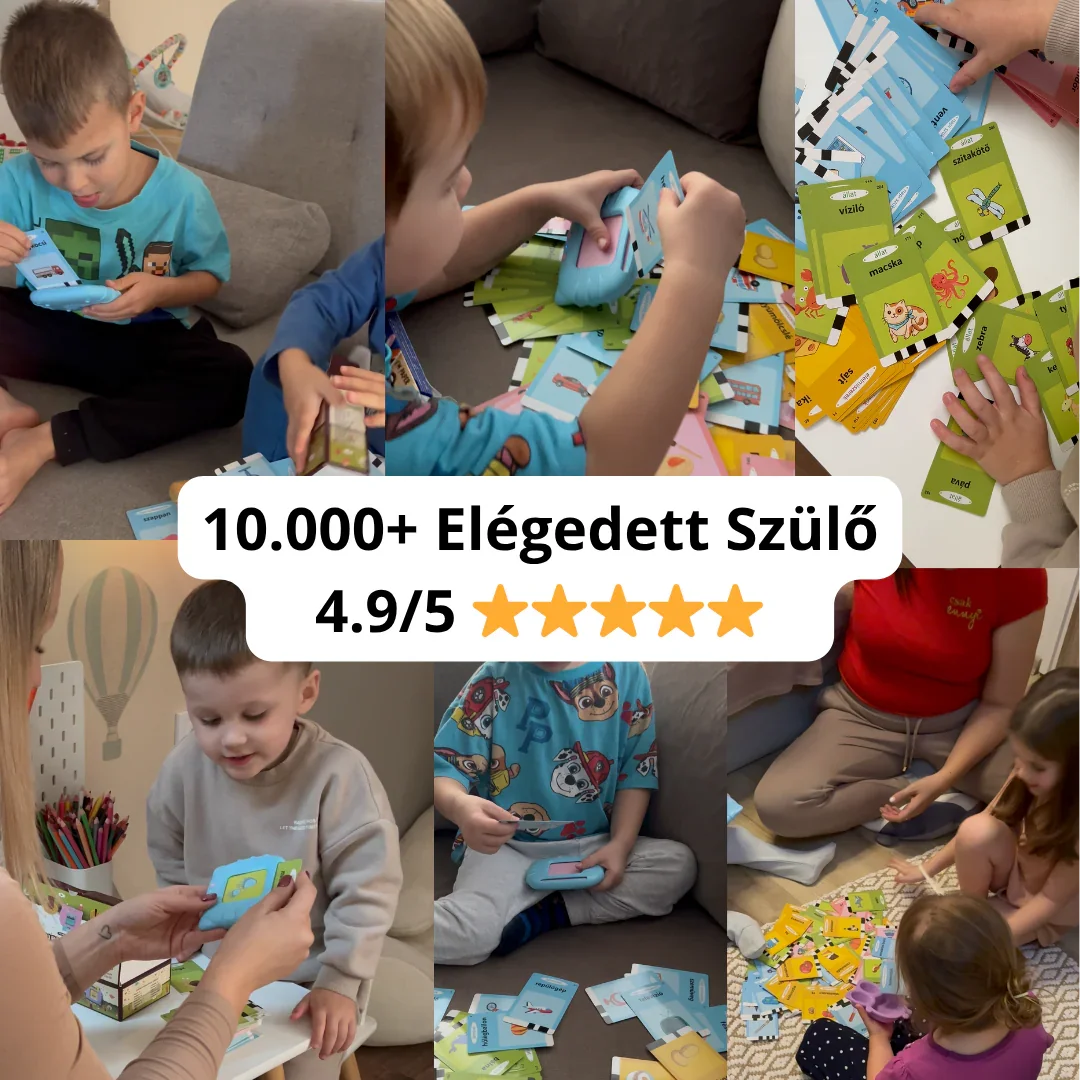 KinderSpeech beszédfejlesztő játék: gyerekek interaktív oktatása szókincsbővítésre játékosan, 10.000+ elégedett szülő