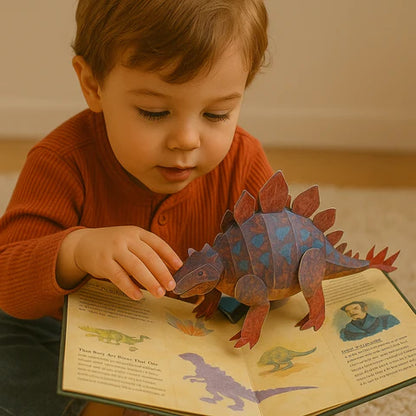 KinderBook - 3D-s Dínós Könyv Gyerekeknek