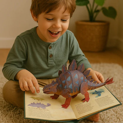 KinderBook - 3D-s Dínós Könyv Gyerekeknek
