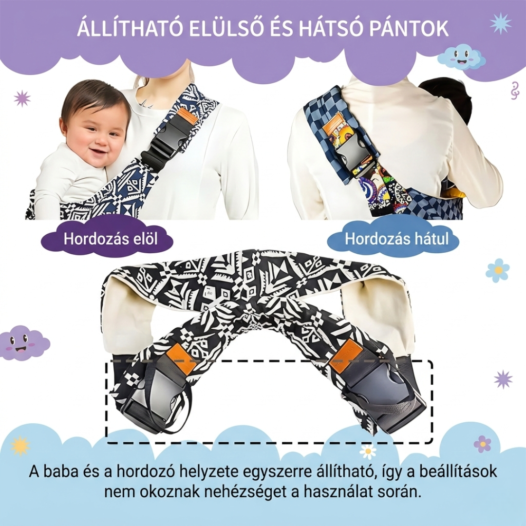 Kinderboard - Állítható Babahordozó