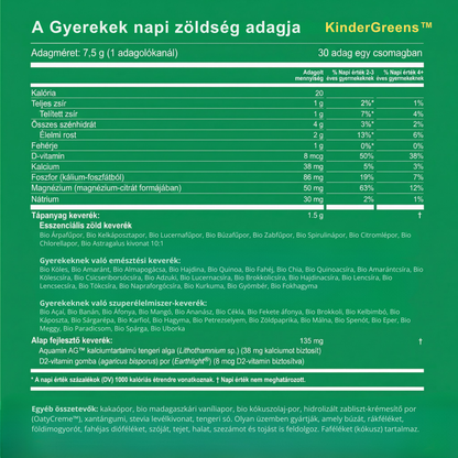KinderGreens – A napi zöldség támogatás, gyerekekre szabva