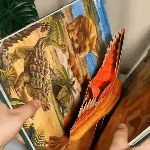 KinderBook - 3D-s Dínós Könyv Gyerekeknek