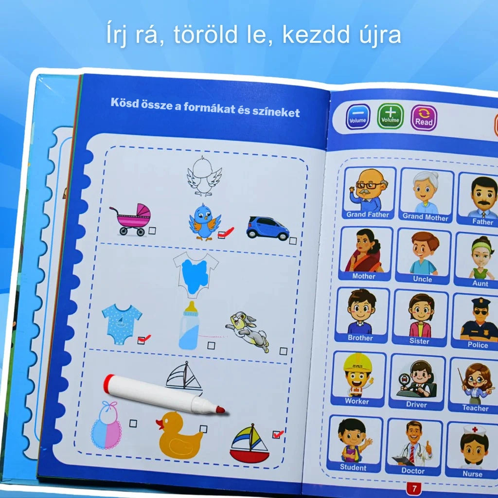 Kinderboard interaktív, hangos tanulókönyv™