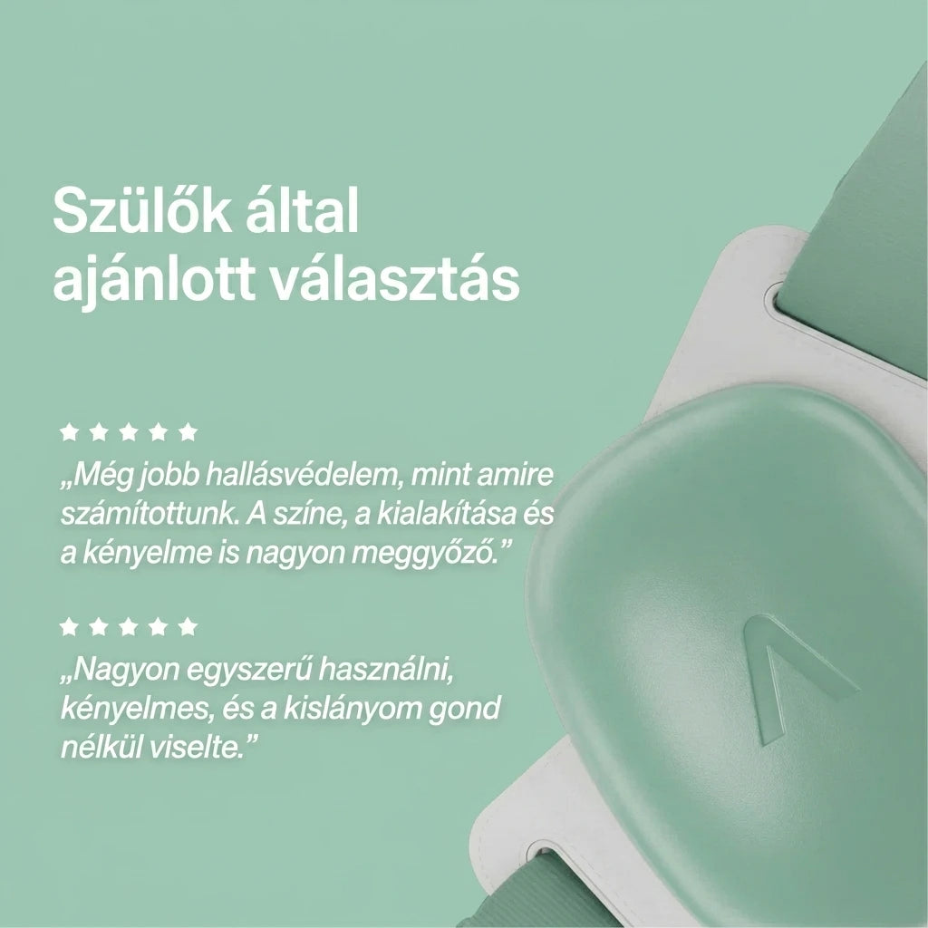 Lumi™ - Maximális védelem és puha kényelem gyermeke fülének