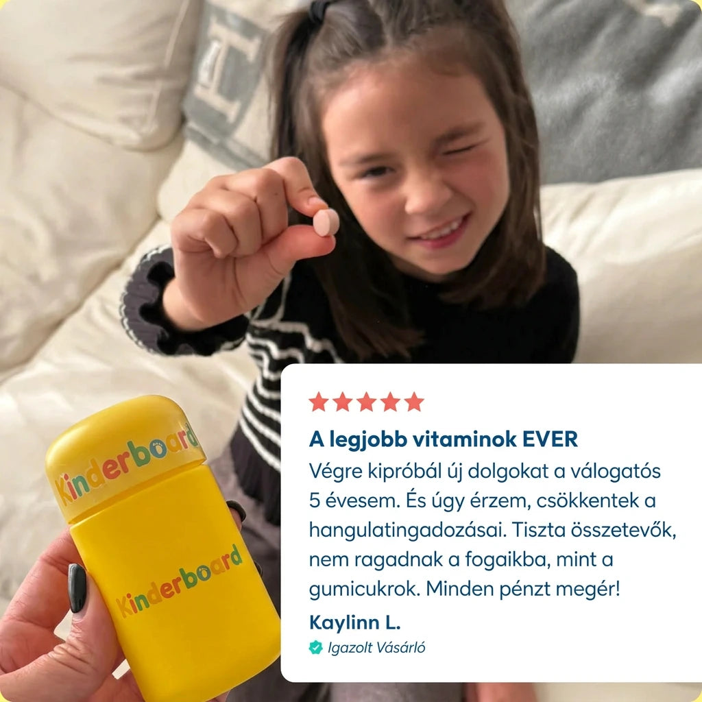 NutriKids™ – Komplex Gyerek Multivitamin Rágótabletta 16 Vitaminnal és Ásványi Anyaggal