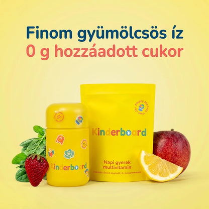 NutriKids™ – Komplex Gyerek Multivitamin Rágótabletta 16 Vitaminnal és Ásványi Anyaggal