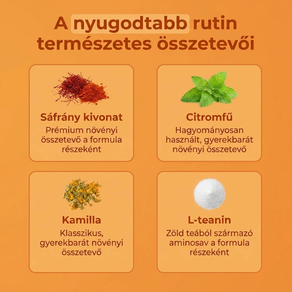 KinderBalance™ – Természetes gyermek rágótabletta fókuszhoz és nyugalomhoz